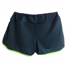 SHORTS MANIACS VINI FONT - AZUL PETRÓLEO E VERDE NEON